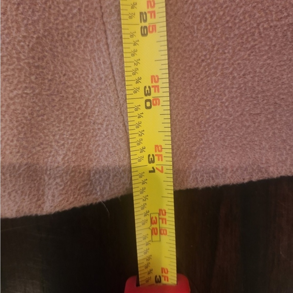 Jou Jou Camel Pea Coat with Leopard Faux Fur Accents - Picture 8 of 10